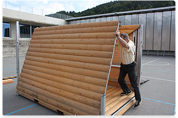 montage d'un chalet